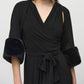 Joseph Ribkoff - Faux Fur Cuff Bolero Jacket