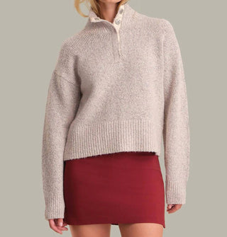 525 America - Boxy Snap Front Henley Top