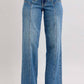 Judy Blue - High Waist Star Wide Leg Jeans
