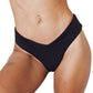 Gigizara - Women's Midnight Surf Bikini Bottom Vintage High-waist Surf Chic