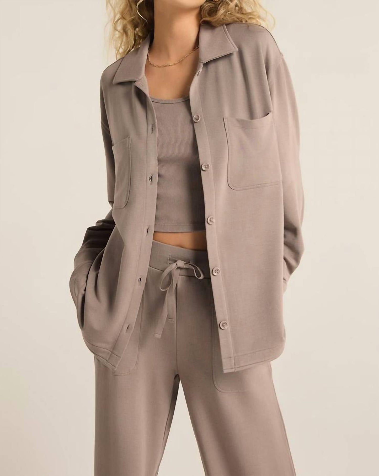 Z Supply - LAYOVER MODAL FLEECE BUTTON UP SHIRT