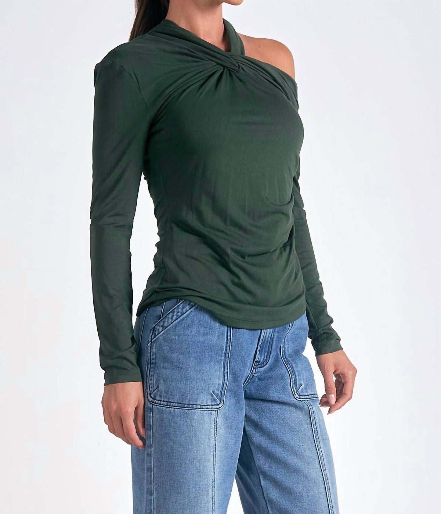 Elan - Long Sleeve Off Shoulder Top