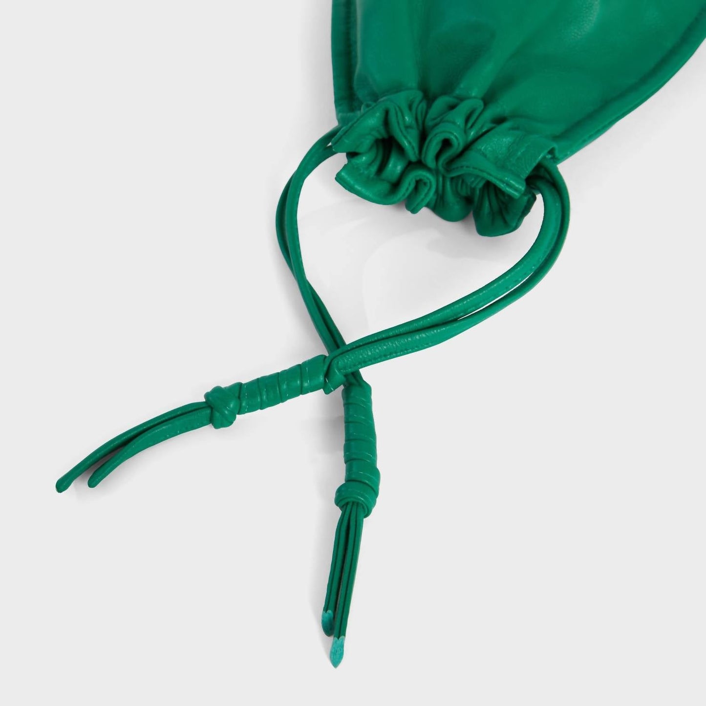 Lemiz - Women's Mini Bowie Drawstring Crossbody Leather Bag