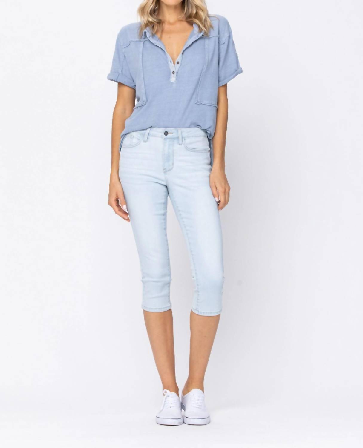 Judy Blue - Non Distressed Capri Jeans