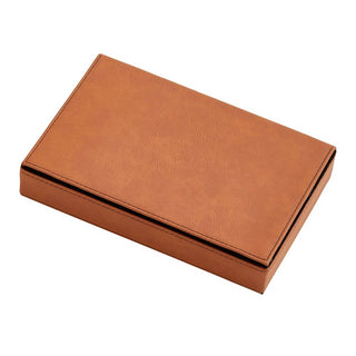 Creative Gifts International - Conjunto de 2 baralhos de couro sintético, 12,7 cm x 19,5 cm