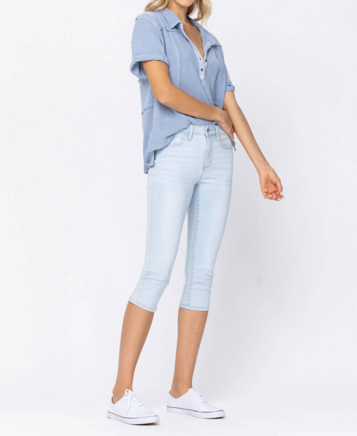 Judy Blue - Non Distressed Capri Jeans