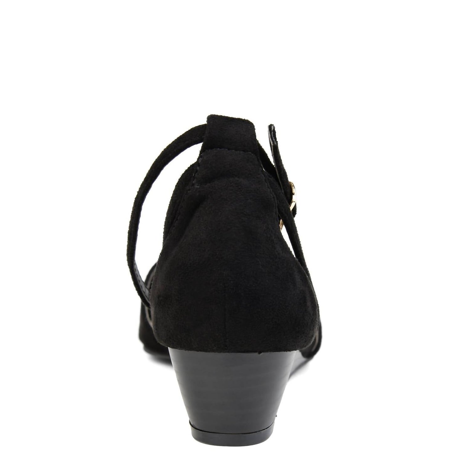 Brinley Co. - Women's Pointed Toe Ankle Strap Wedge Sandal