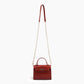 Like Dreams - Women's Lantern Faux Croc Crossbody Bag