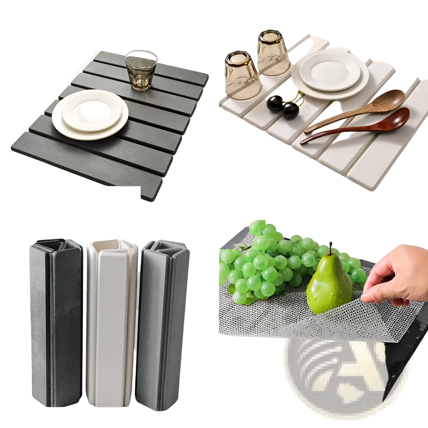 Diatomaceous Earth Foldable Stone Dish Drying Mat
