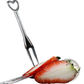 Disposable Tasting Forks 200pcs Silver Heart Fruit Picks
