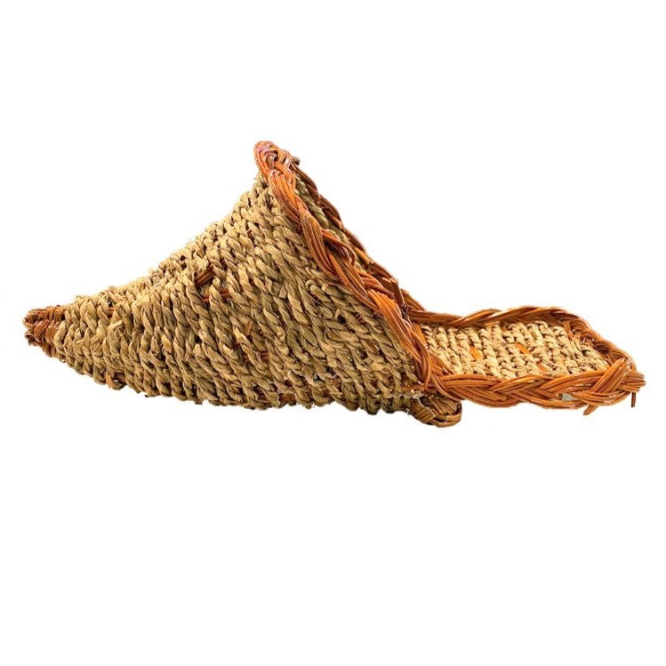 Homvare 13" Long Branch Standard Ratan Wicker Cornucópia Ornamento Artificial para Ação de Graças e Decorações de Outono