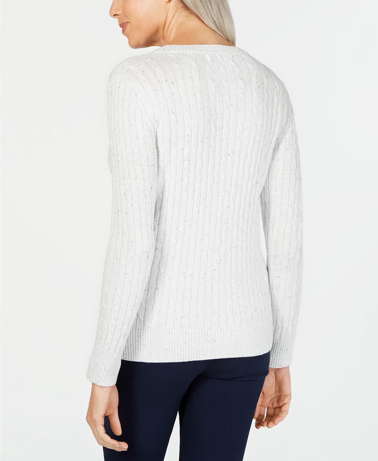 Suéter Karen Scott Feminino em Tricô com Cabo, Tamanho Natural Pequeno