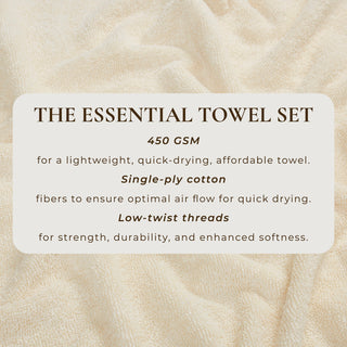 Cotton Terry Bath Towel Set - Cooper Collection