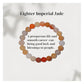 Double Happiness Carnelian and Tiger Eye Beaded Bracelet