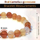 Double Happiness Carnelian and Tiger Eye Beaded Bracelet