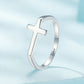 925 Sterling Silver Oxidized 1.7mm Ring for Women - Size 6.0