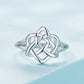 925 Sterling Silver Ring Size 6.0 with Platinum Plating