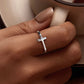 925 Sterling Silver Oxidized 1.7mm Ring for Women - Size 6.0