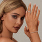 925 Sterling Silver 6.0 Size Pav�� Setting CZ Ring for Women
