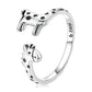 925 Sterling Silver Oxidized Giraffe Ring for Women
