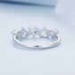 925 Sterling Silver Ring with 4.5mm Pavé Set CZ, Size 7, for Women