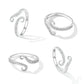 S925 Sterling Silver 0.2cm Platinum Plated Ring
