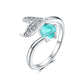 925 Sterling Silver Rings 0.9x0.7cm for Women