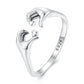 S925 Oxidized Silver 0.17cm Ring