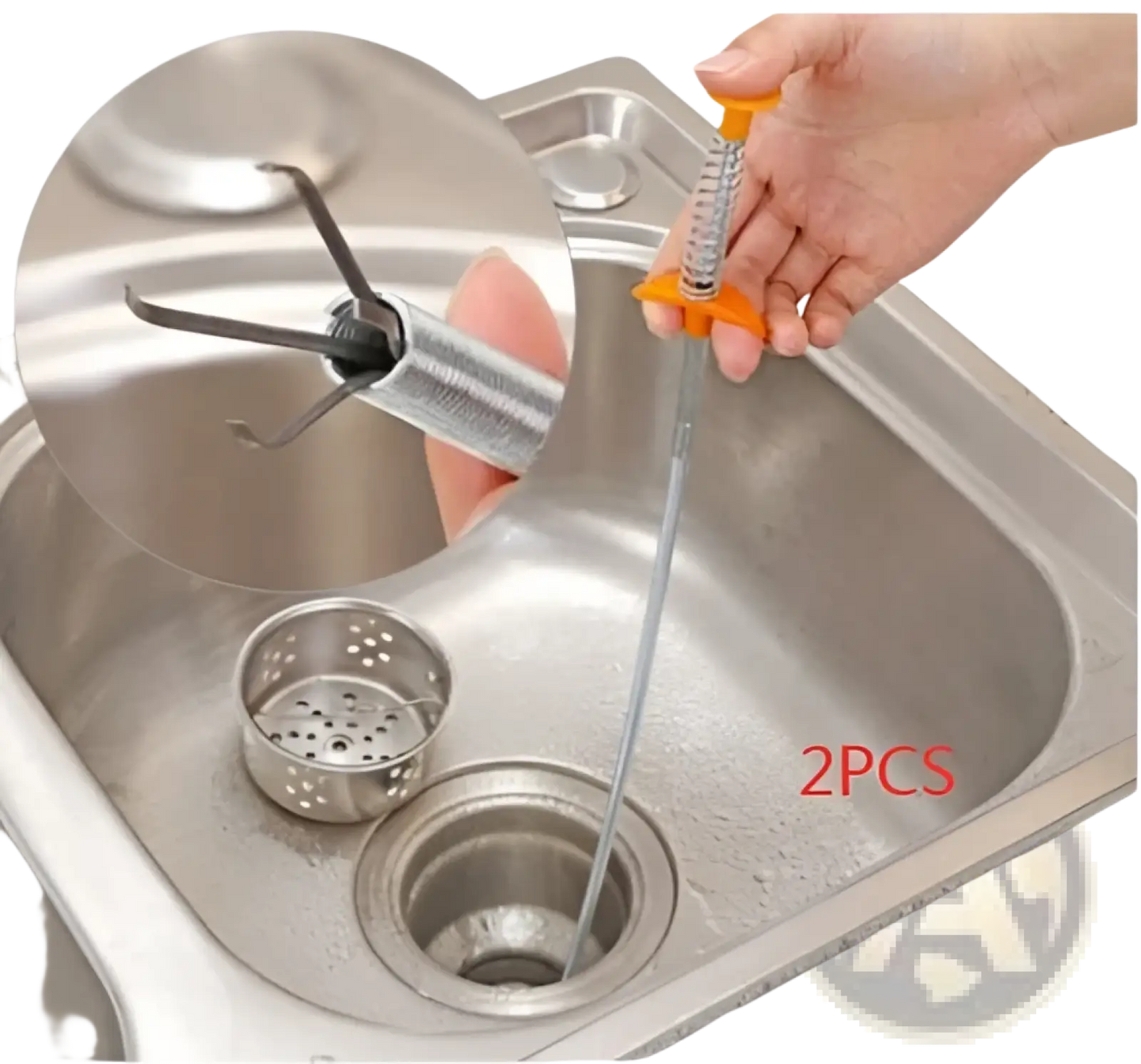 Drain Clog Remover 60cm Flexible Spring Pipe Tool