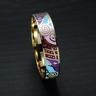 Homvare Women’s Gold Plated Enamel Bracelet