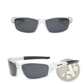 Dubery Retro Polarized Sport Sunglasses with Clear Frames