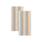 Oversized Striped Border Cabana Beach Towels - Santa Cruz