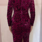 Dress The Population - Velvet Sequin Midi Dress