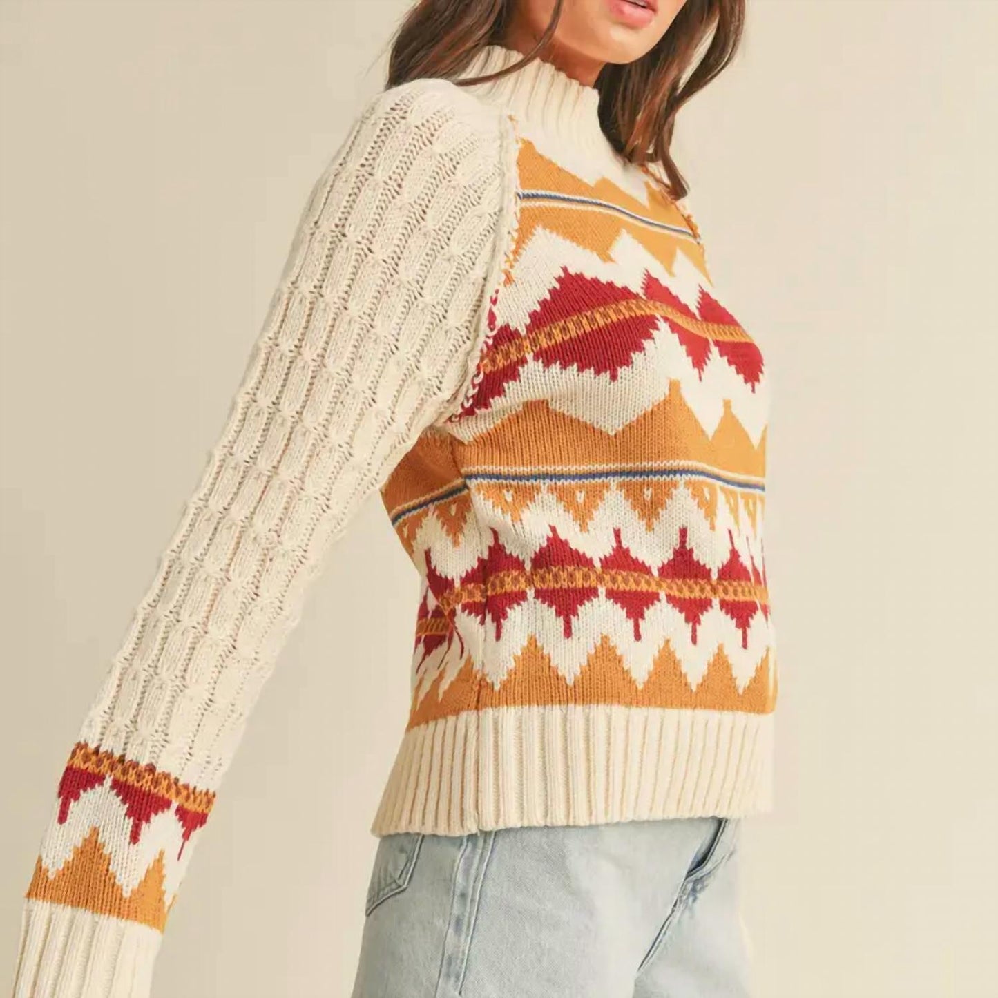 &Merci - Faire Isle Turtleneck Sweater