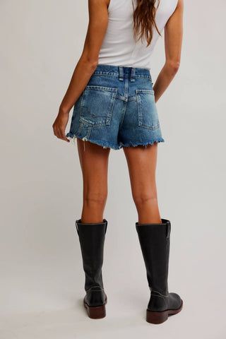 Free People - Shorts Jeans Agora ou Nunca