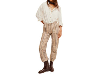 Free People - Calça Slim Estampada Super Sonic