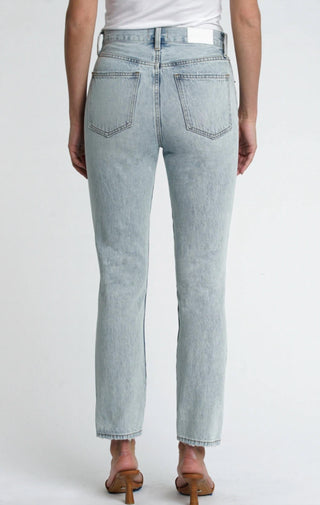 Pistola - Calça Jeans Slim Reta Keaton de Cintura Alta