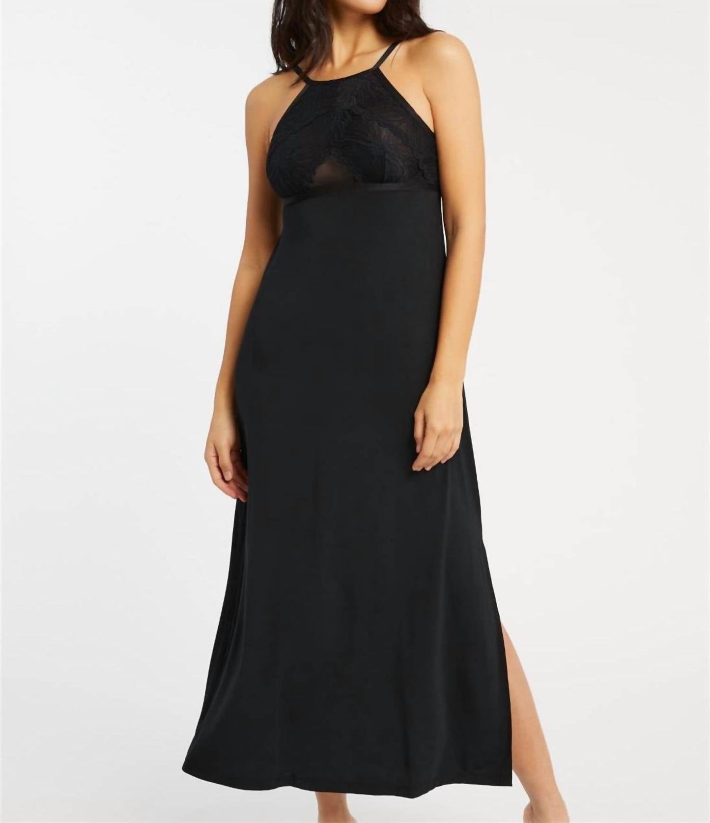 Fleur'T - Parisian Nights High Neck Long Gown