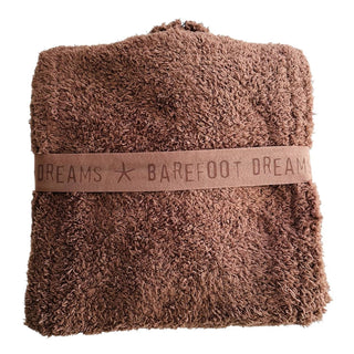 Barefoot Dreams - Conjunto de gorro e cachecol pompom chique e aconchegante