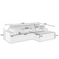 Modern Minimalist L Shape Modular Sectional Sofa, Couch