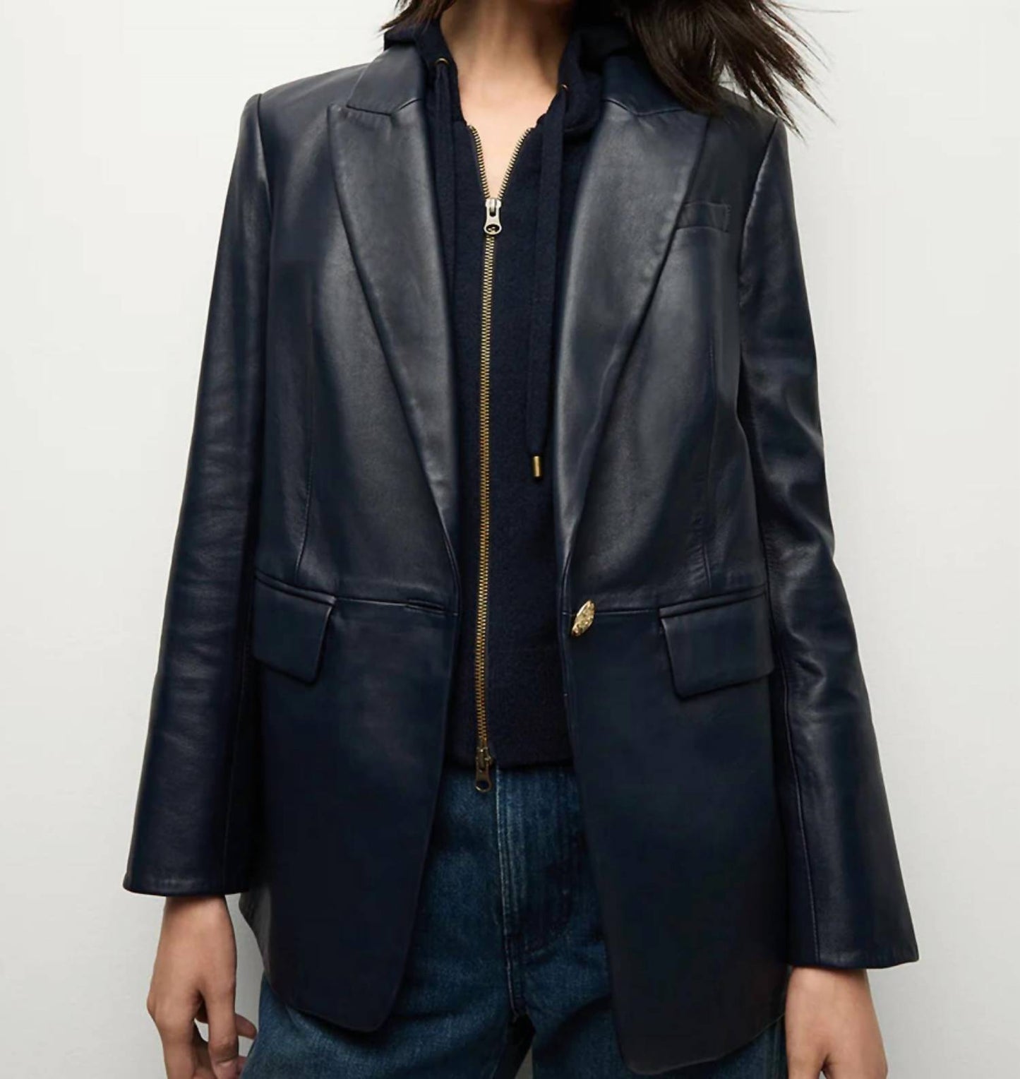 Veronica Beard - Jaqueta Vega Leather Dickey