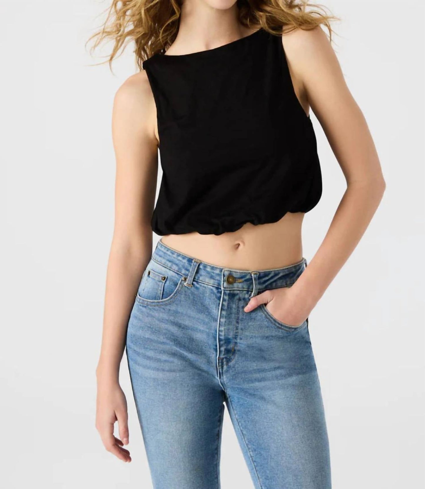 Steve Madden - BUBBLE HEM TANK TOP