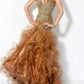 Jovani - Long Ruffle Prom Dress