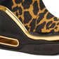 Balmain - Women's Leopard B-bold Wedge High-top Sneakers