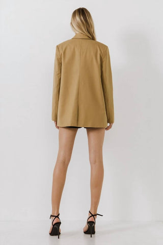 Endless Rose - Single Breasted Long Sleeve Blazer