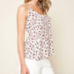 Sugarlips - Brookside Floral Print Ruffle Cami