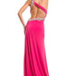 Rachel Allan - One Shoulder Heavily Beaded Strap Gown
