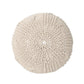Bordeaux Knitted Cotton Round Pouf