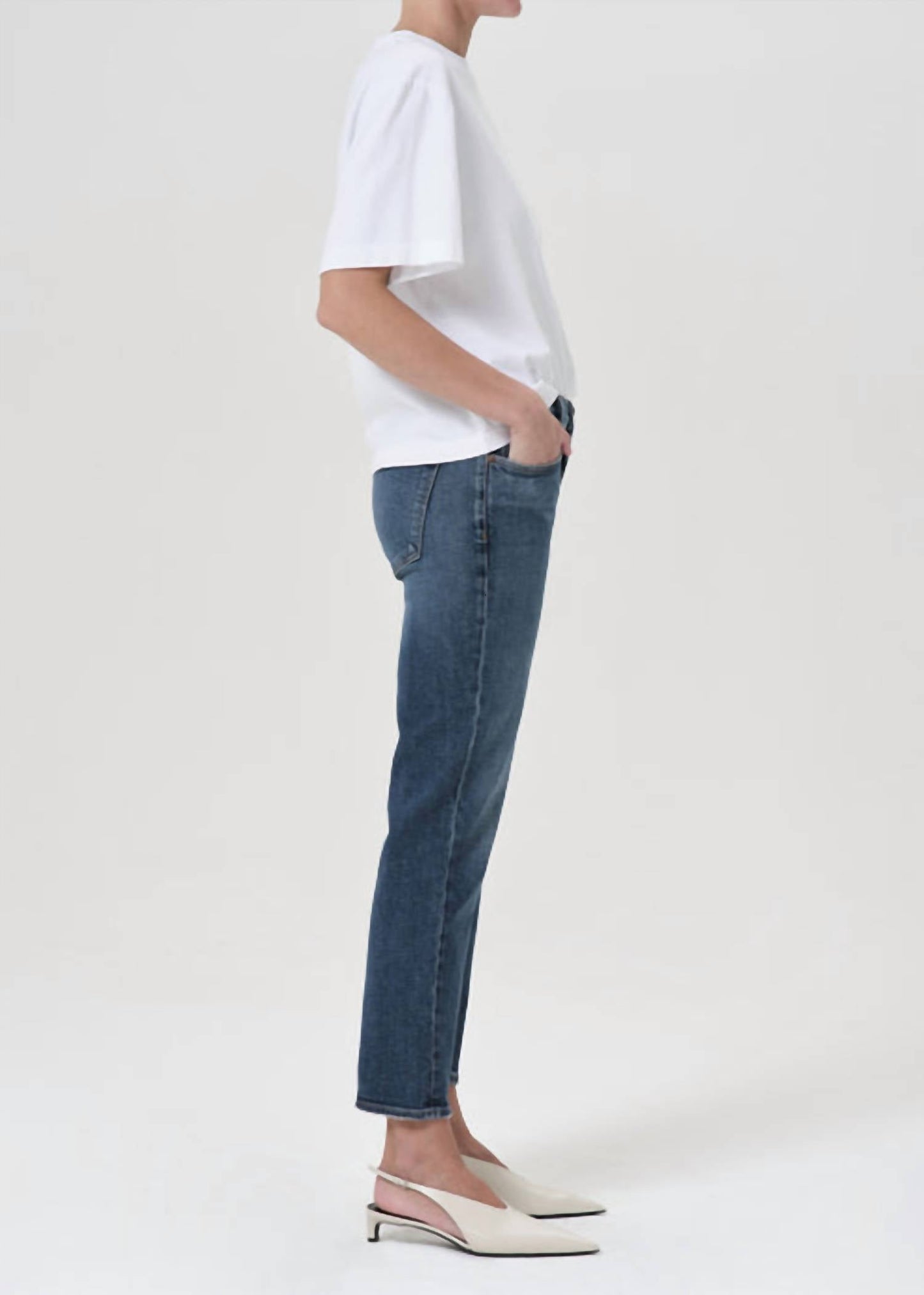 Agolde - Control Kye Mid Rise Straight Crop Jeans