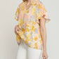 Entro - Floral Potter Sleeve Shirt